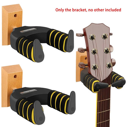 Guitar Stand Self Locking Hook Wall Mounted Hanger Guitar Hook Heavy Duty Holder