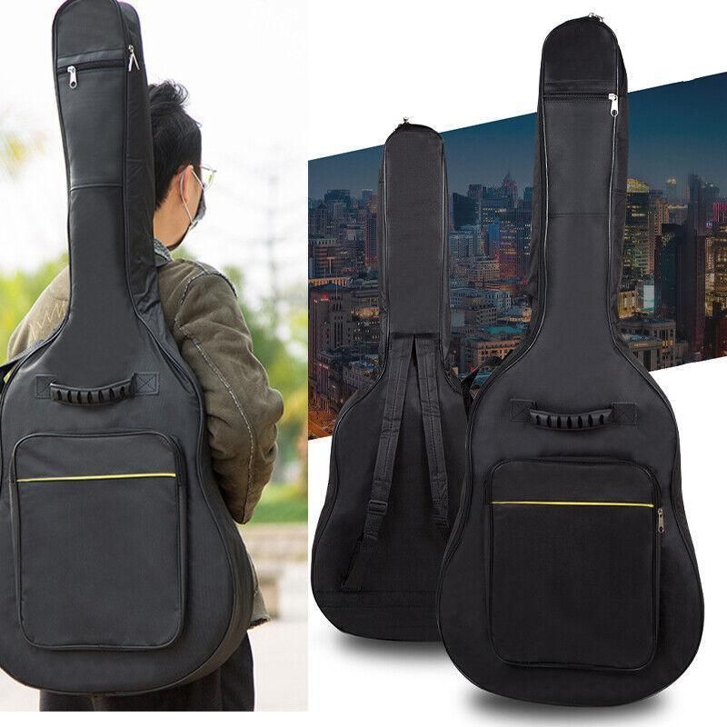 41 Inch Acoustic Guitar Bag Waterproof Oxford Soft Case with Backpack Straps