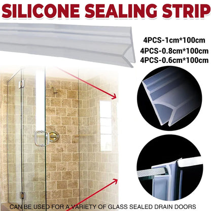 Silicone Sealing Strip Weatherproof Soundproof Door Window Seal for Home Office - 1 x 100CM