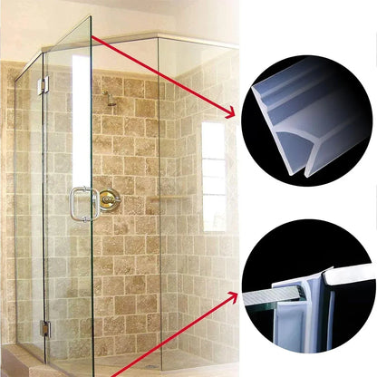 Silicone Sealing Strip Weatherproof Soundproof Door Window Seal for Home Office - 0.6 x 100CM