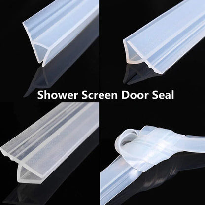 Silicone Sealing Strip Weatherproof Soundproof Door Window Seal for Home Office - 0.6 x 100CM