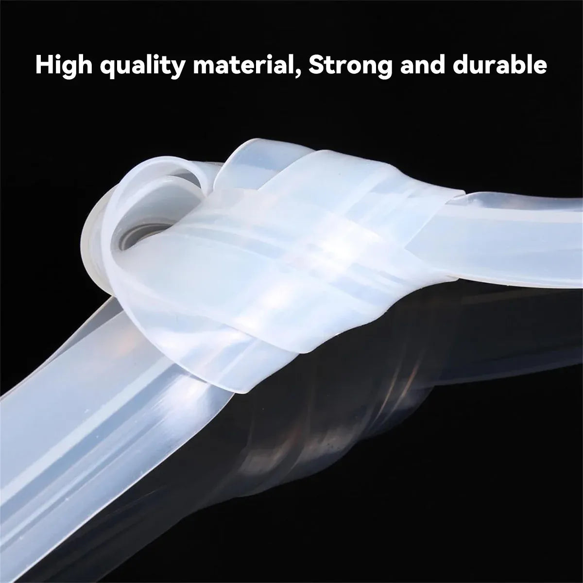 Silicone Sealing Strip Weatherproof Soundproof Door Window Seal for Home Office - 0.8 x 100CM
