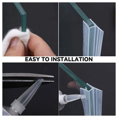 Silicone Sealing Strip Weatherproof Soundproof Door Window Seal for Home Office - 0.8 x 100CM