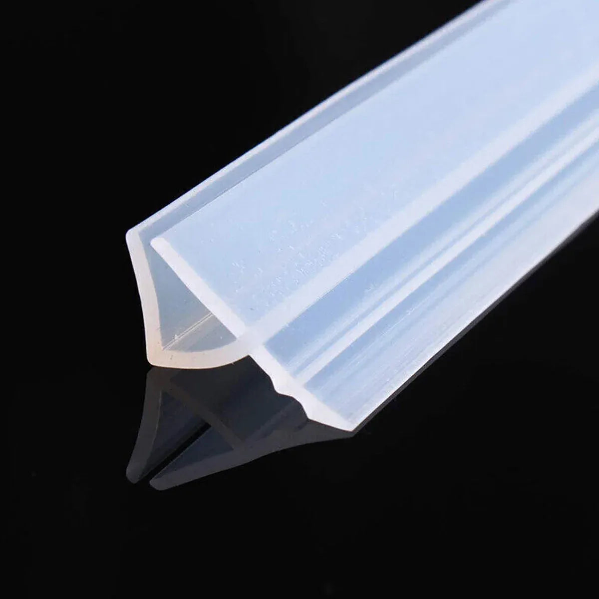 Silicone Sealing Strip Weatherproof Soundproof Door Window Seal for Home Office - 0.8 x 100CM