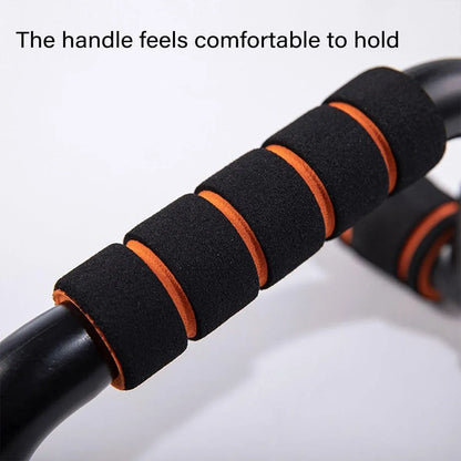 H Shaped Push Up Bars Home Fitness Equipment for Chest Arm Shoulder Training - Red