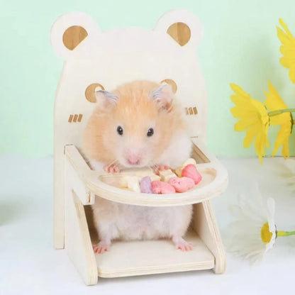 Hamster Critter Dining Chair Food Table Small Animal Feeding Table and Chair Set