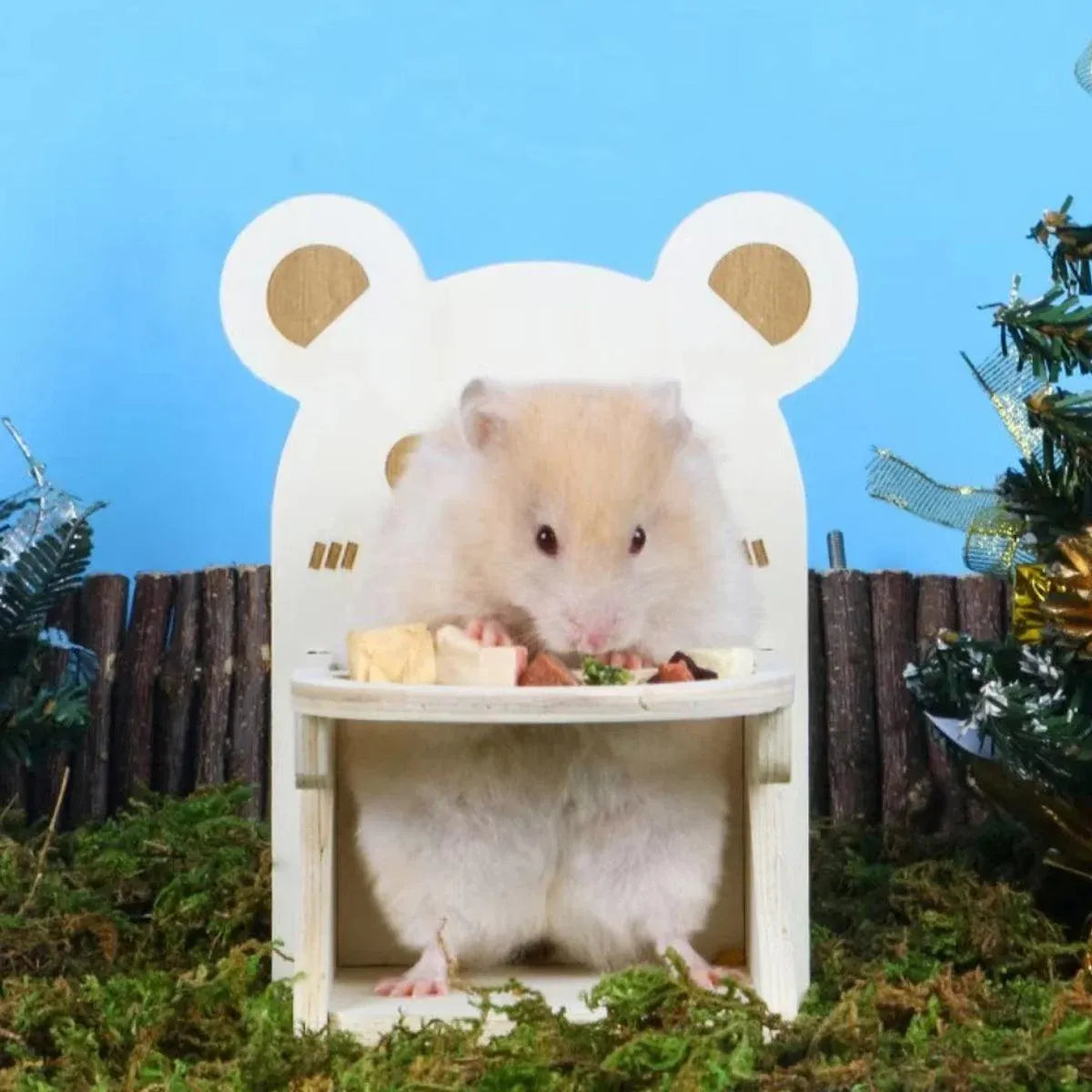 Hamster Critter Dining Chair Food Table Small Animal Feeding Table and Chair Set