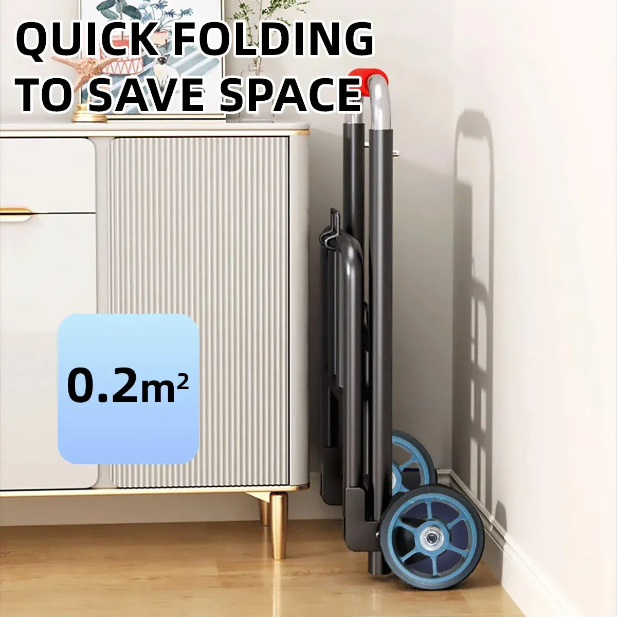 Folding Hand Trolley Heavy Duty Solid Wheel or Stair Climber Tri Wheel for Moving - Stair Climber