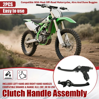 Folding Brake Clutch Lever Set Left Right Handle Off Road Motorcycle ATV Use