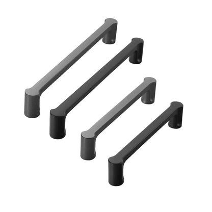 Modern Simple Cabinet Door Handle 96mm 128mm Long Pull for Kitchen Furniture - Black - 96mm