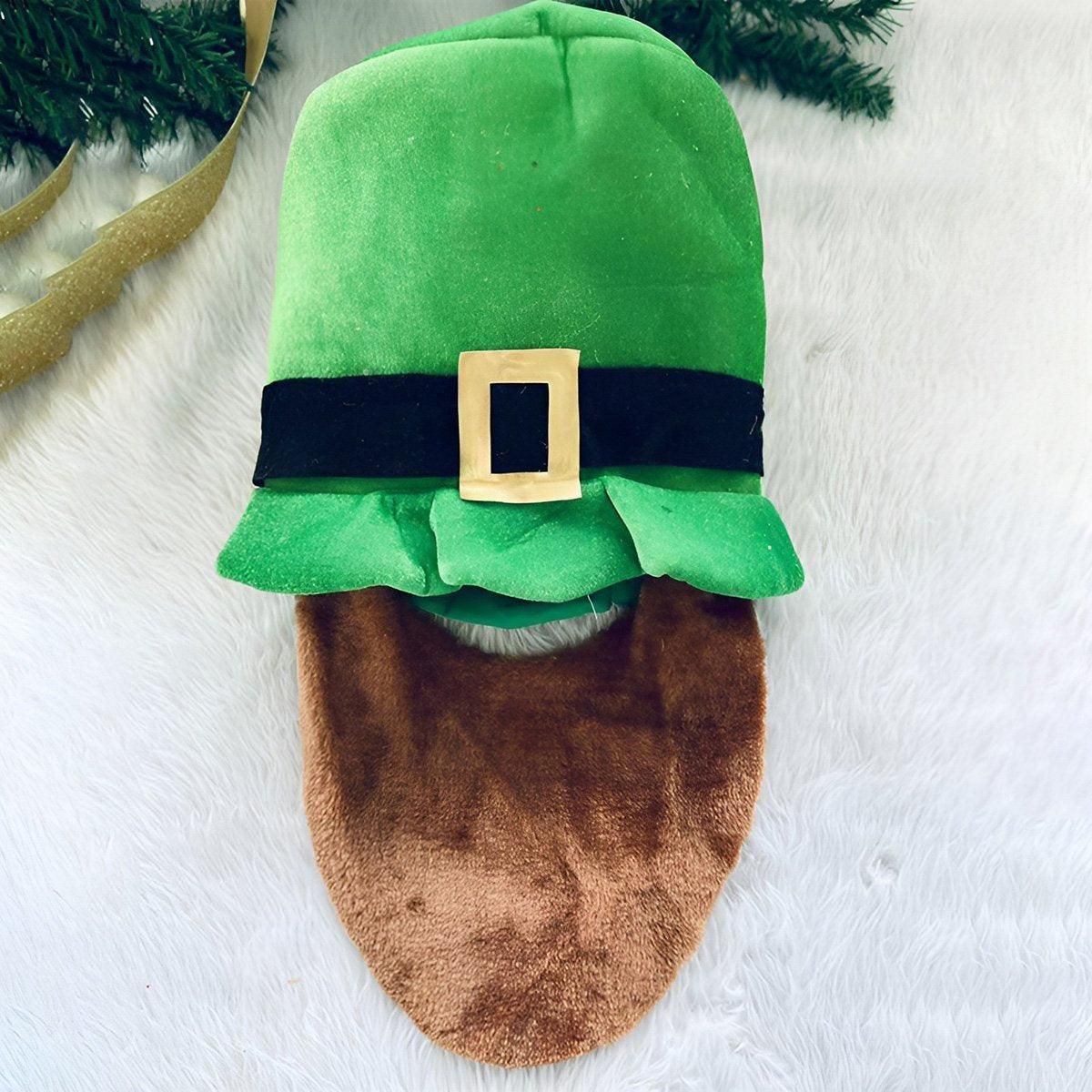 St Patricks Day Hat Festival Party Digital Print Irish Green Shamrock Cap - B