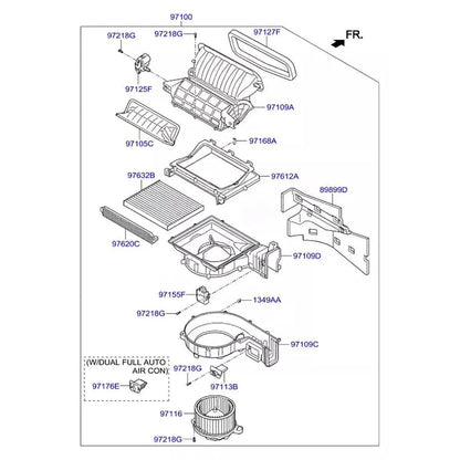 Replacement Motor For IX45 SONATA TUCSON Compatible with Hyundai Kia models2013