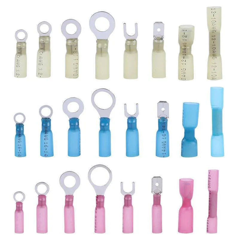 240PCS Heat Shrink Wire Connectors Electrical Crimp Marine Automotive Terminals