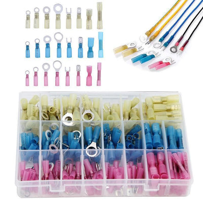240PCS Heat Shrink Wire Connectors Electrical Crimp Marine Automotive Terminals