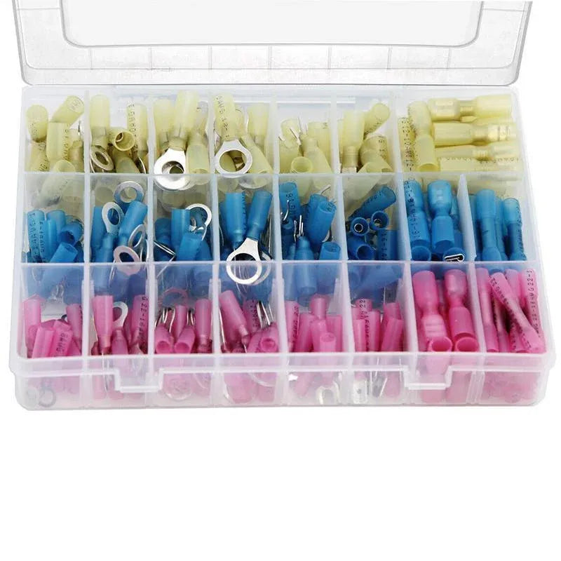240PCS Heat Shrink Wire Connectors Electrical Crimp Marine Automotive Terminals