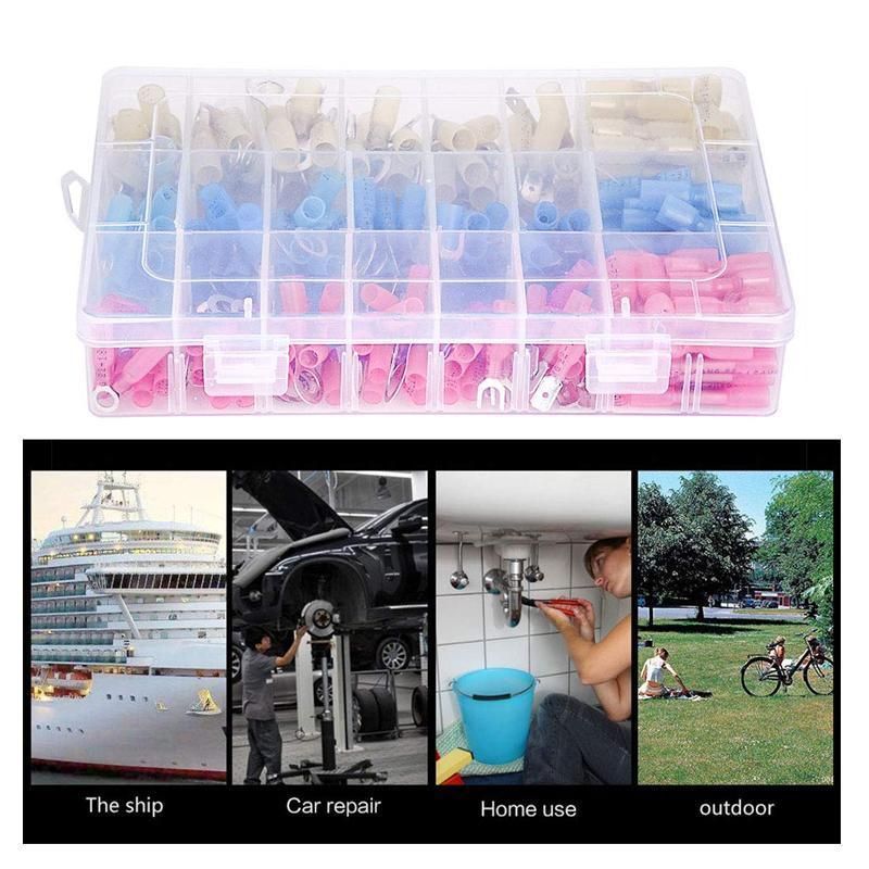 240PCS Heat Shrink Wire Connectors Electrical Crimp Marine Automotive Terminals