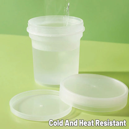 50pcs Dessert Packing Boxes 300ml 500ml Clear Takeout Cup Containers for Cake - 300ml