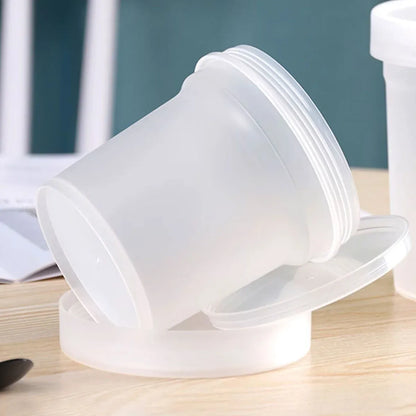 50pcs Dessert Packing Boxes 300ml 500ml Clear Takeout Cup Containers for Cake - 300ml