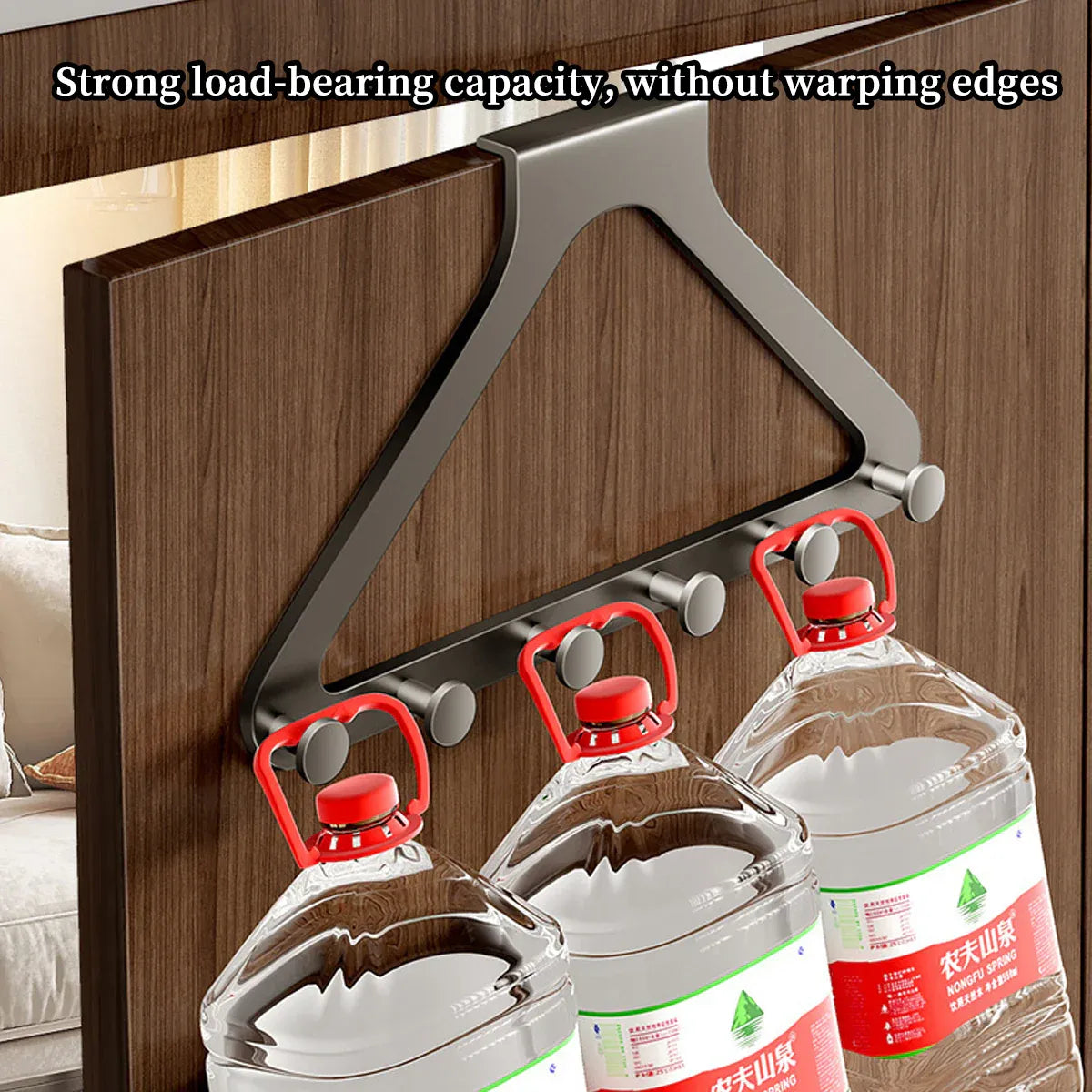 Door Hanger Hook Rack Over The Door Organizer with 6 Hooks for Coat Jacket Bag