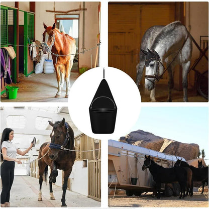 Equestrian Stable Bucket Bag Outdoor Horse Riding Bucket Bag for Horse Supplies