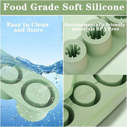 Silicone Ice Cube Tray for 20oz 30oz 40oz Tumbler Easy Release Reusable Mold - Coffee