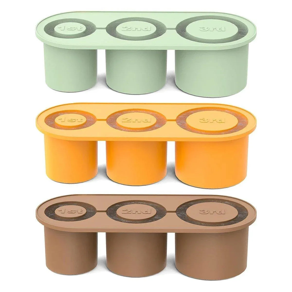 Silicone Ice Cube Tray for 20oz 30oz 40oz Tumbler Easy Release Reusable Mold - Yellow