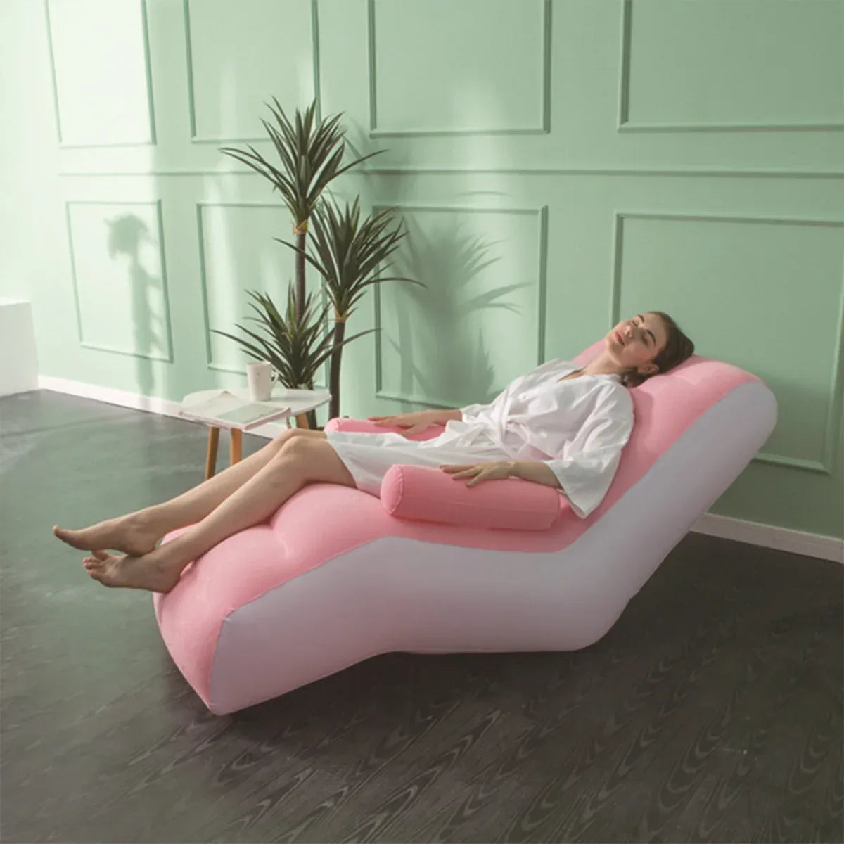 Portable Inflatable Lounge Sofa Chair Outdoor Recliner Air Couch Folding Seat
