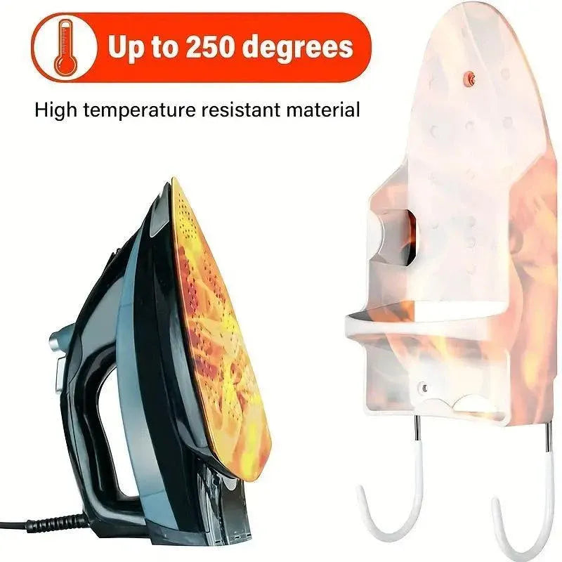 Iron Stand Double Hook Storage Rack Hanging Iron Holder for Home Organisation - White