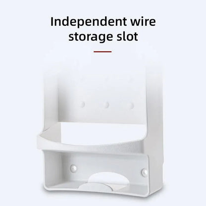 Iron Stand Double Hook Storage Rack Hanging Iron Holder for Home Organisation - White