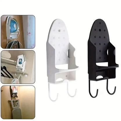 Iron Stand Double Hook Storage Rack Hanging Iron Holder for Home Organisation - White