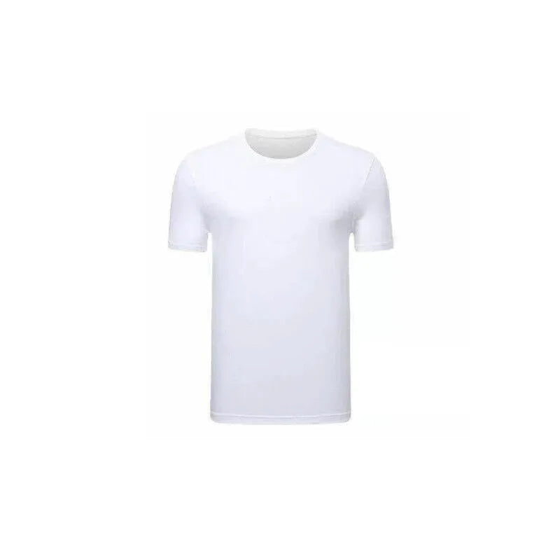 L Size Gildan Men T-shirt Plain Blank 100% premium Cotton Basic Tee Short Sleeve 76000 - White