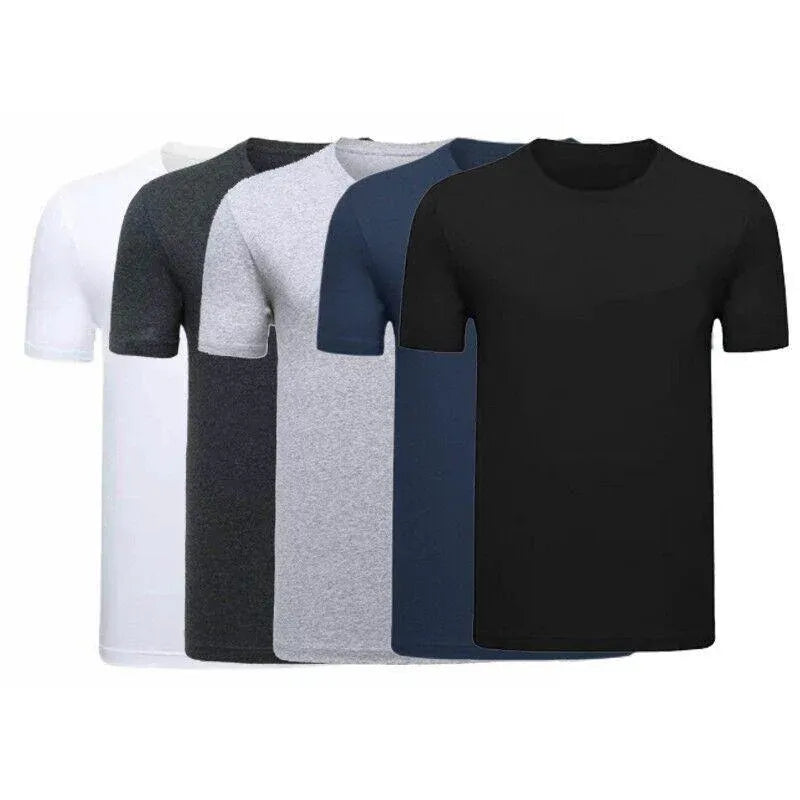L Size Gildan Men T-shirt Plain Blank 100% premium Cotton Basic Tee Short Sleeve 76000 - White