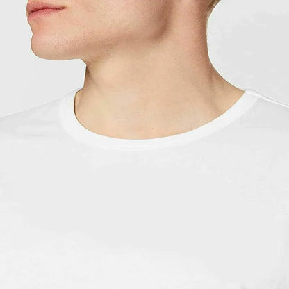 L Size Gildan Men T-shirt Plain Blank 100% premium Cotton Basic Tee Short Sleeve 76000 - White