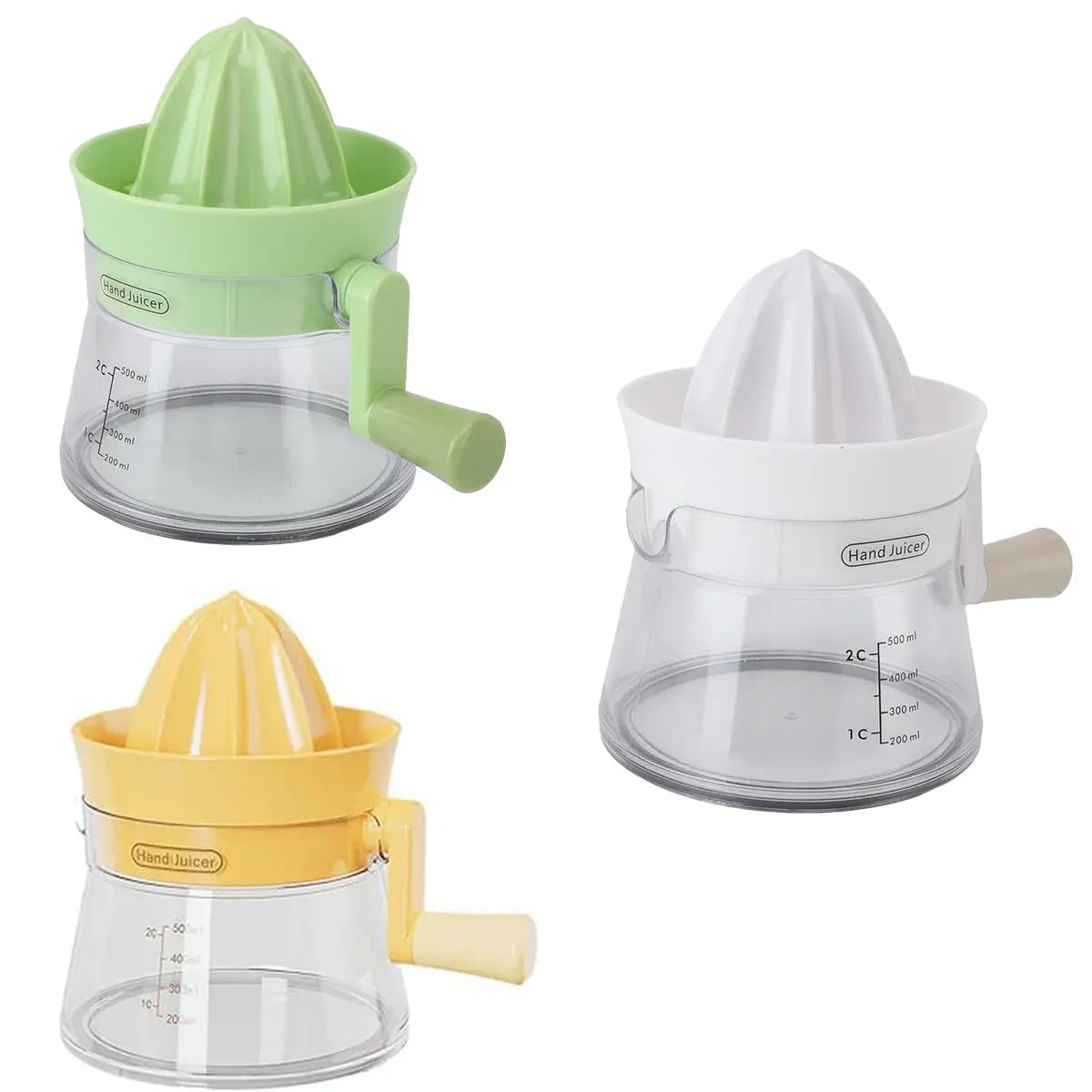 Manual Juice Extractor for Orange Lemon Home Citrus Juicer Hand Compressor - Green