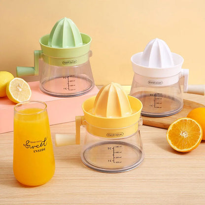 Manual Juice Extractor for Orange Lemon Home Citrus Juicer Hand Compressor - Green