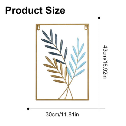 Modern Light Luxury Metal Wall Hanging Dining Living Room Bedroom Porch Decor