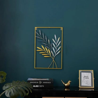 Modern Light Luxury Metal Wall Hanging Dining Living Room Bedroom Porch Decor