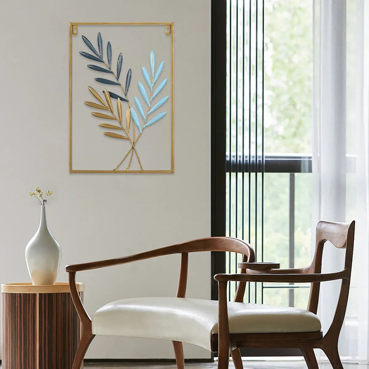 Modern Light Luxury Metal Wall Hanging Dining Living Room Bedroom Porch Decor