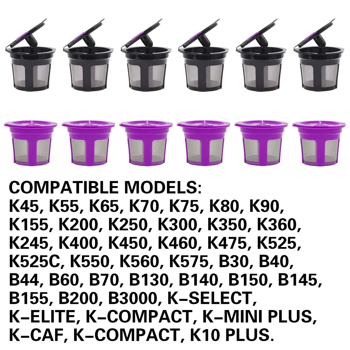 Kcup Coffee Capsule Filter Basic Model Reusable Keurig Coffee Shell For Makers - Purple