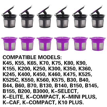Kcup Coffee Capsule Filter Basic Model Reusable Keurig Coffee Shell For Makers - Purple