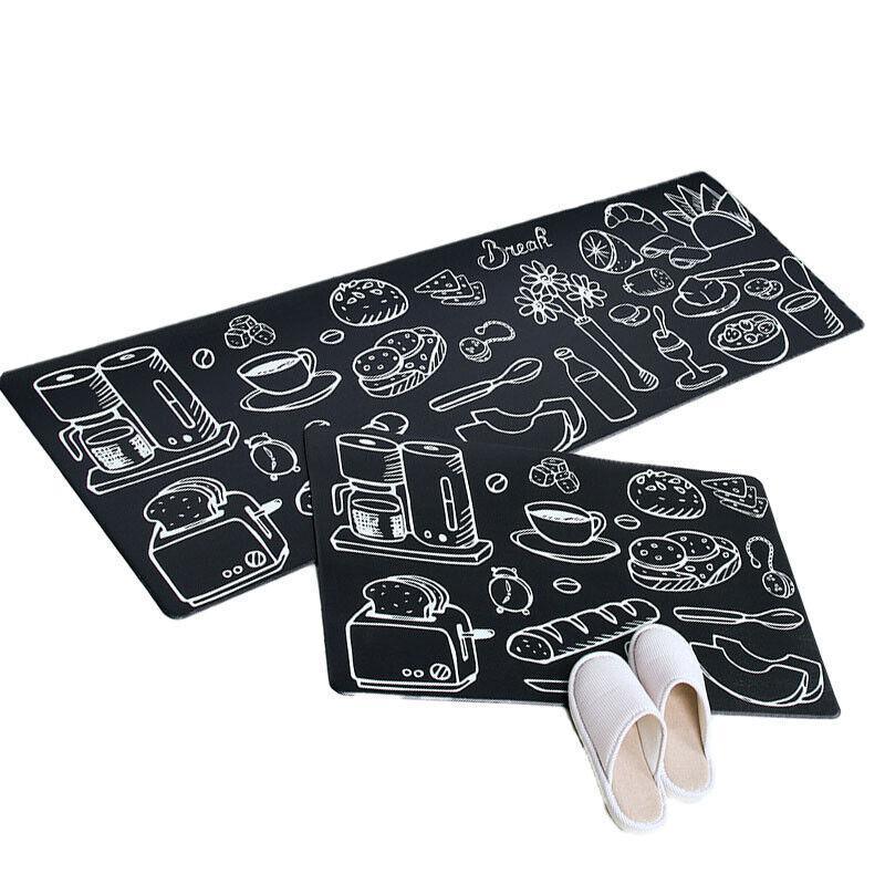 45x180cm Kitchen Mat Non-Slip Waterproof Pvc Floor Rug Carpet Anti-Oil Easy Clean - Kitchen