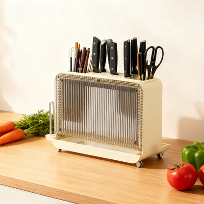 Drain Knife Holder for Kitchen Knives Storage Large Capacity Durable Sturdy