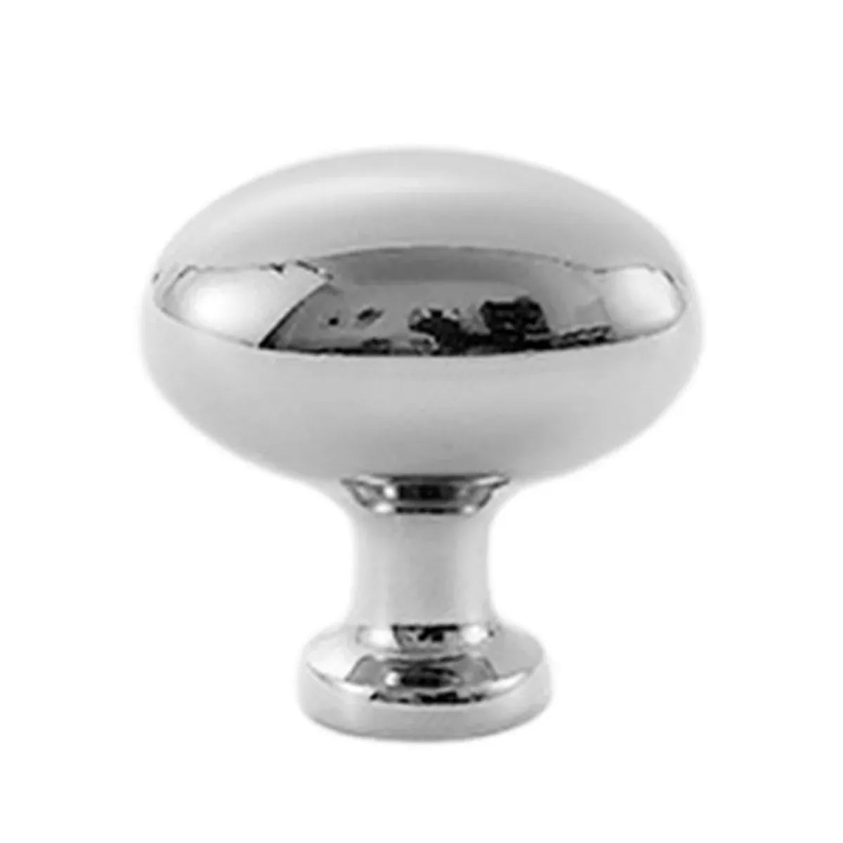 Pigeon Egg Cabinet Handle Single Hole French Style Drawer Pull for Door Closet - Silver