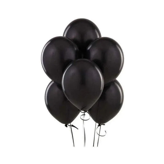 Latex Balloons 10 Inch for Birthday Party Wedding Event Decoration 10PCS Set - Black