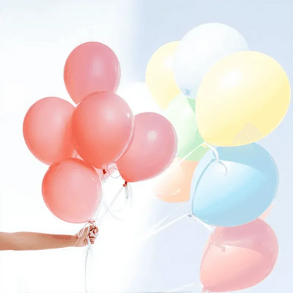 Latex Balloons 10 Inch for Birthday Party Wedding Event Decoration 10PCS Set - Red