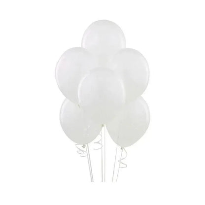 Latex Balloons 10 Inch for Birthday Party Wedding Event Decoration 10PCS Set - White