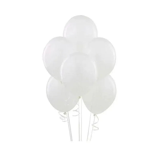 Latex Balloons 10 Inch for Birthday Party Wedding Event Decoration 10PCS Set - White