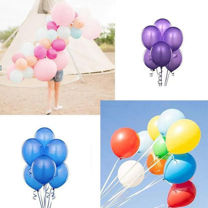 Latex Balloons 10 Inch for Birthday Party Wedding Event Decoration 10PCS Set - White
