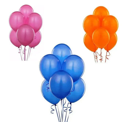 Latex Balloons 10 Inch for Birthday Party Wedding Event Decoration 10PCS Set - Orange