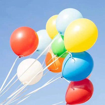 Latex Balloons 10 Inch for Birthday Party Wedding Event Decoration 10PCS Set - Rose Red